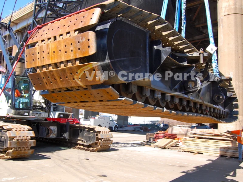 Cleaning of Crane Track Shoes