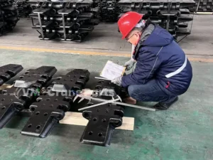 dimension inspection of Nippon Sharyo DHP80 Track Shoe
