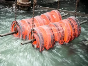 Heat treatment of Demag CC2000 Bottom Roller