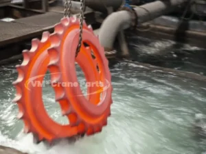 Kobelco CKE700 Sprocket heat treatment
