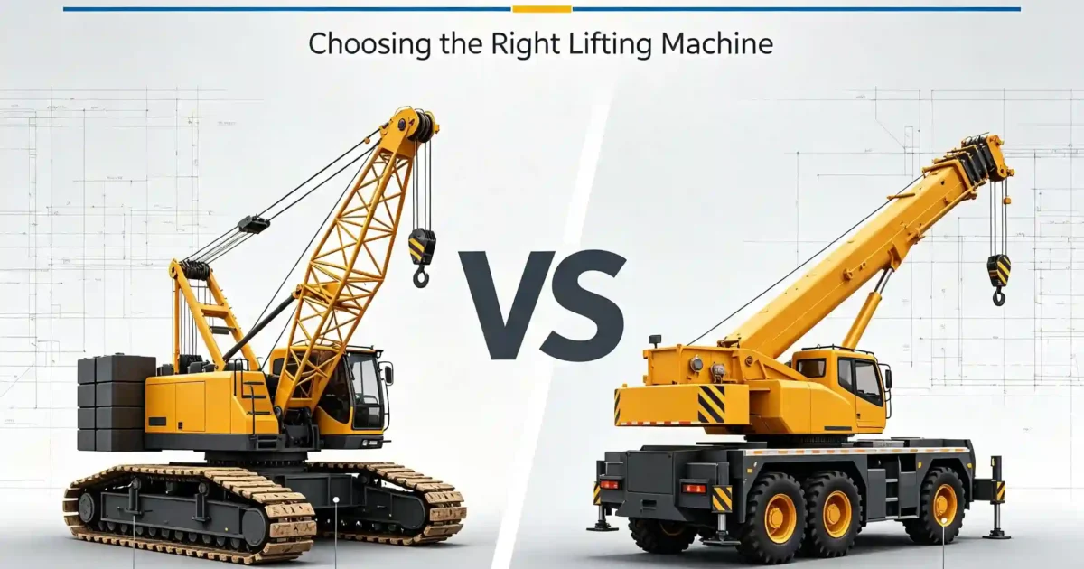 Crawler Cranes vs. Mobile Cranes